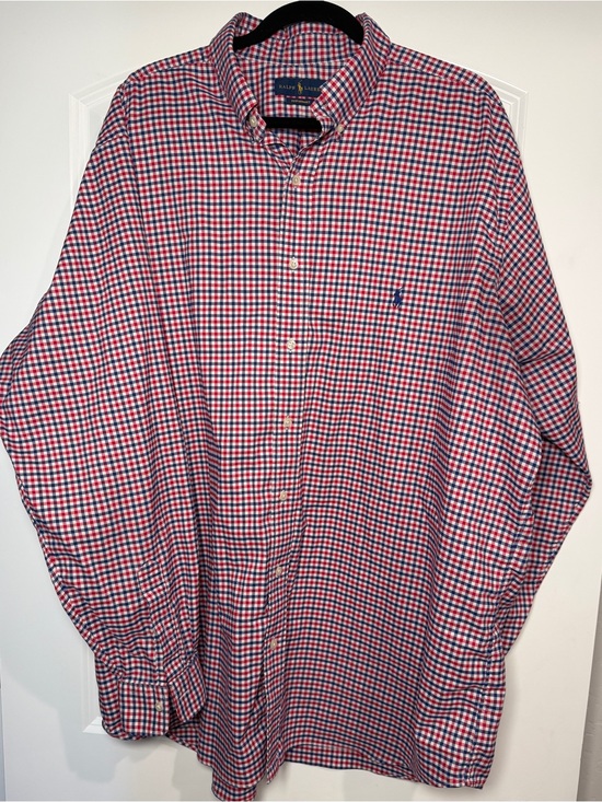 Ralph Lauren Other - Ralph Lauren Red and Blue Gingham Button-Down Shirt